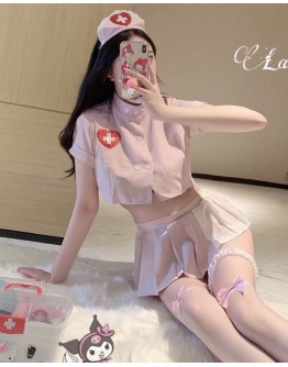                                                          【Preorder】40kg-55kg Cos Love Heart Pinky Sexy Lingeries Skirt