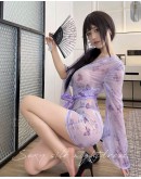                                                          【Preorder】40kg-55kg Thin Kimono Backless Pajamas Set