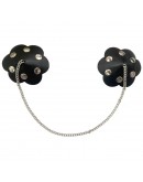                                                         【Preorder】Faux Leather Pearl Chain Nipple Cover