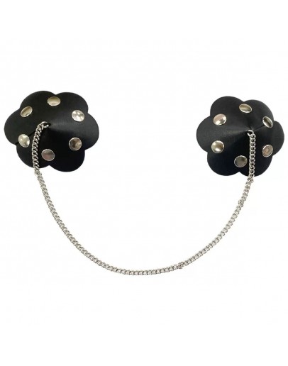                                                         【Preorder】Faux Leather Pearl Chain Nipple Cover