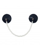                                                          【Preorder】Faux Leather Pearl Chain Nipple Cover