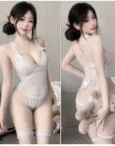                                                          【Preorder】40kg-55kg Thin Lace Ribbon Body-Suit