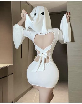                                                          【Preorder】40kg-55kg Hoodie Long-Sleeved Sexy Lingeries Dress