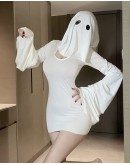                                                          【Preorder】40kg-55kg Hoodie Long-Sleeved Sexy Lingeries Dress