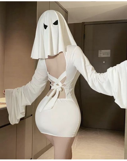                                                          【Preorder】40kg-55kg Hoodie Long-Sleeved Sexy Lingeries Dress