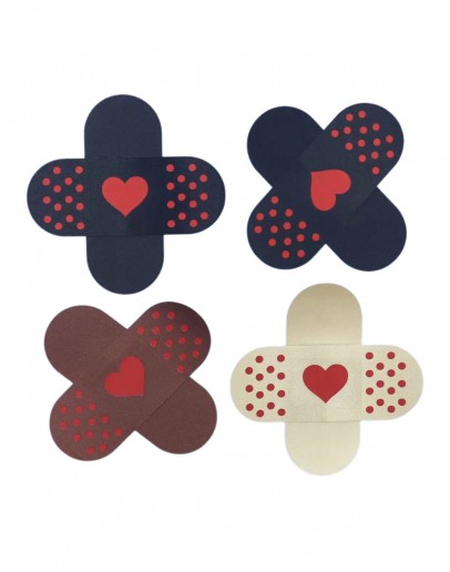                                                          【Preorder】4 in Set Sexy Lingeries Nipple Cover Sticker