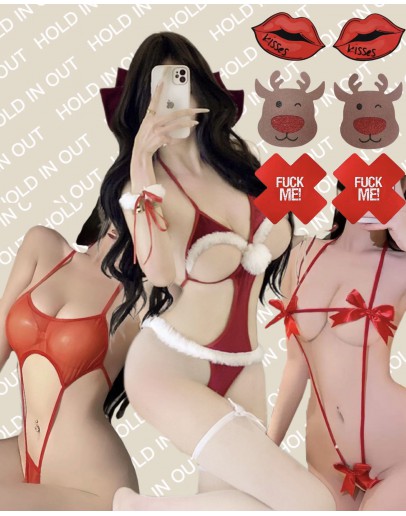                                                          【Preorder】40kg-55kg Christmas Style Gift Body-Suit Set