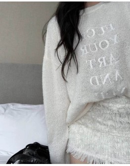              Free Shipping Embodier Thin Knitted Sweater