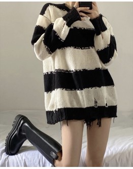 FREE SHIPPING LADIES ASYMMETRIC KNITTED SWEATER
