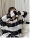 FREE SHIPPING ASYMMETRICAL THIN KNITTED SWEATER
