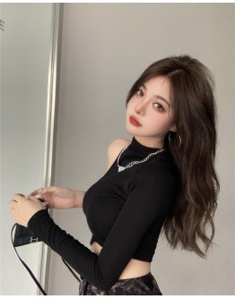            【READY STOCK】Free Shipping Asymmetrical Tops