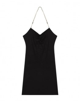          FREE SHIPPING CHAIN CAMISOLE DRESS