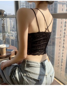         Free Shipping X Backless Lace Vest