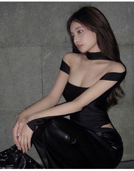              Free Shipping Long-Sleeved Grenadine Body-Suit Tops