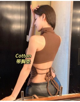              Free Shipping Cotton Backless Vest