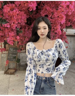   FREE SHIPPING OFF-THE-SHOULDER FLORA SHORT TOPS