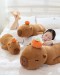                                                          【Preorder】Capybaras Orange Patterned Bigger Pillow