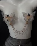                                                          【Preorder】Butterfly Chain Bell Clips Acc