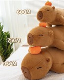                                                          【Preorder】Capybaras Orange Patterned Bigger Pillow