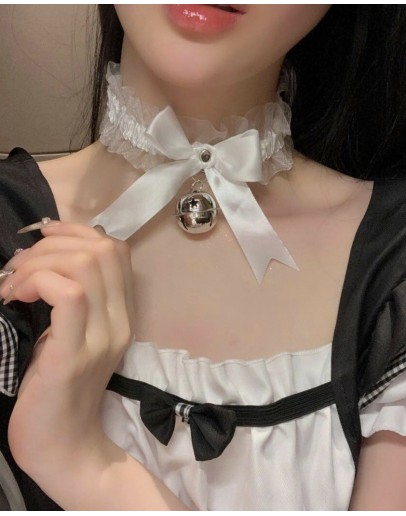                                                          【Preorder】Bell Ribbon Necklace