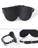                                                          【Preorder】Faux Leather Kitty Eyeshade Set