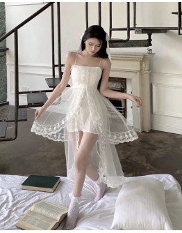    Free Shipping Lace Layered Maxi Dress