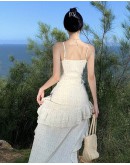              Free Shipping Camisole Asymmetrical Long-Dress